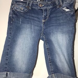 denim shorts